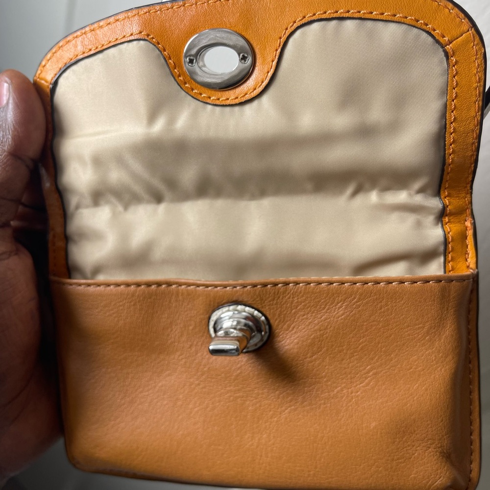 Coach Crossbody Bag in Yellow and Brown - Picture 4 of 7